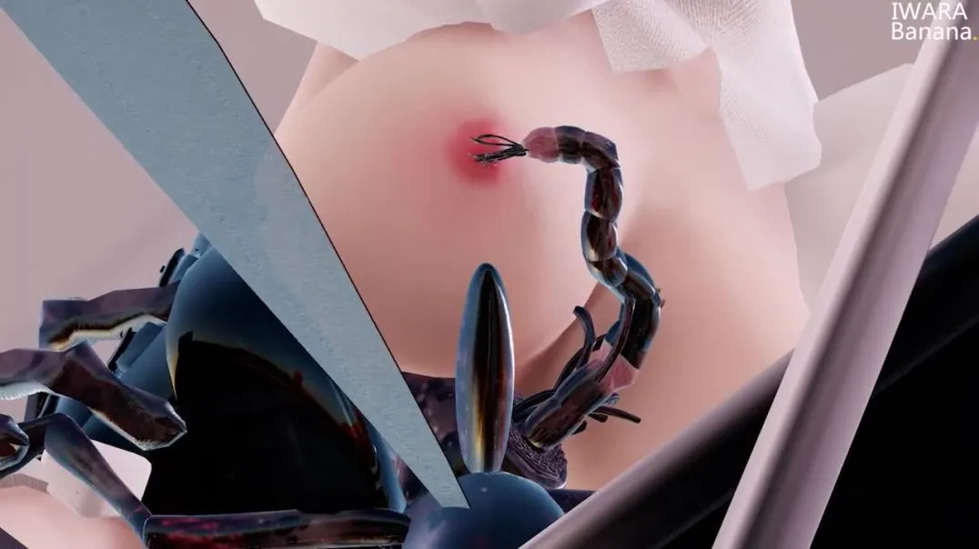 2. haku's secret sex with insect (異種注意)