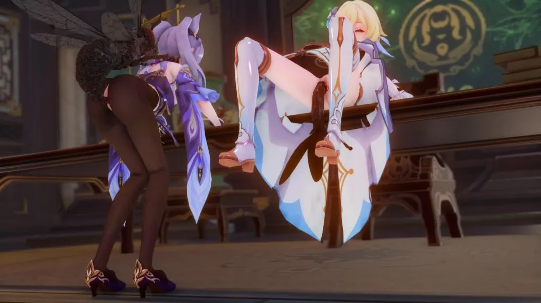 刻晴+荧×insect！ ykzpef54yec03vkog mmd knot facehugger