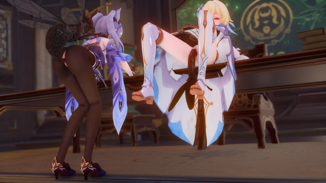 刻晴+荧×insect! ykzpef54yec03vkog mmd knot facehugger