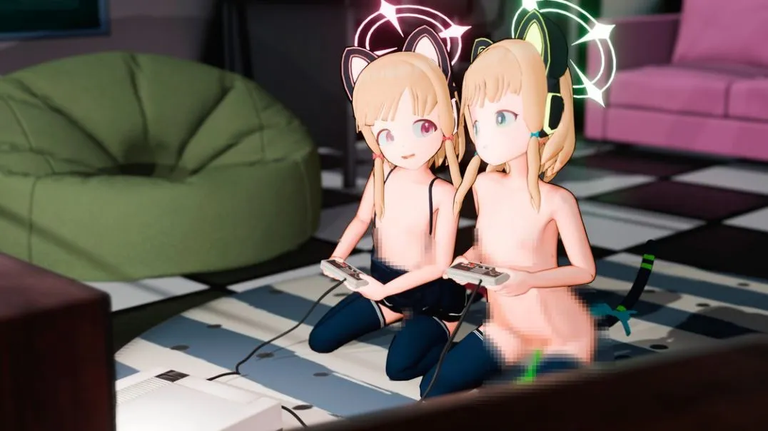 [dimmanimations]Momoi & Midori - Competitive Gaming Censored PT 1