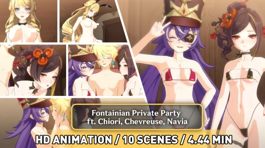 Chiori, Chevy, Navia Party ANIMATION (HD) 30