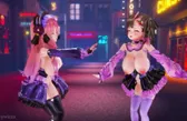 [MMD] 愛包ダンスホール - メグミリア・ランソープ & 蜜紬希