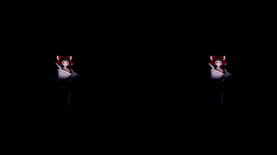 [VR-180] Reimu Strips in the Dark - LUVORATORRRRRY!