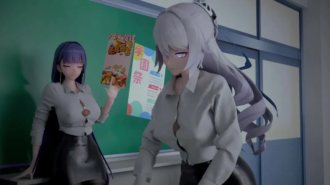 ⁣Bronya's school festival