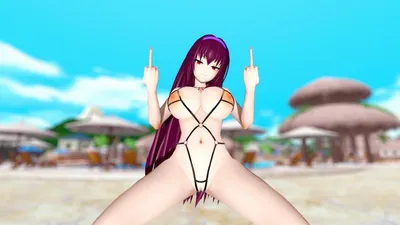 斯卡哈 - ガニ股ちん媚び挑発ダンス【Fate】泳裝